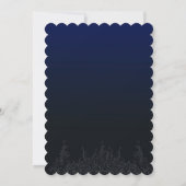 Robe nuptiale faire-part de mariage bleu diamant (Dos)