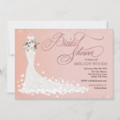 Robe nuptiale Invitation de douche nuptiale (Devant)