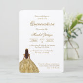 Robe or Quinceanera invitation (Debout devant)