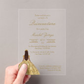 Robe or Quinceanera invitation (In situ (ordinateur de poche))