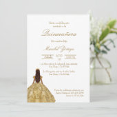 Robe or Quinceanera invitation (Debout devant)