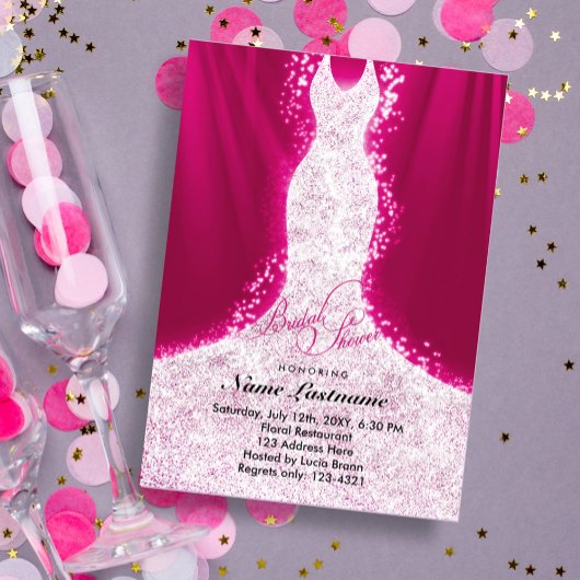 Robe Parties scintillant Faux sur Invitation Fête