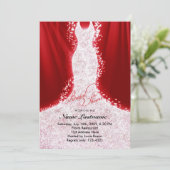 Robe Parties scintillant Faux sur Invitation Fête  (Debout devant)