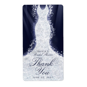 Robe parties scintillant sur Merci bleu Étiquette