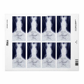 Robe parties scintillant sur Merci bleu Étiquette  (Feuille entière)