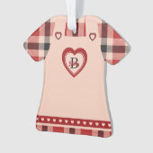 Robe Plaid Coeur PinaForte Figurine Personnalisé (devant)