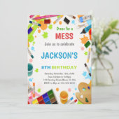 Robe Pour Les Invitations De Peinture De Mess (Debout devant)