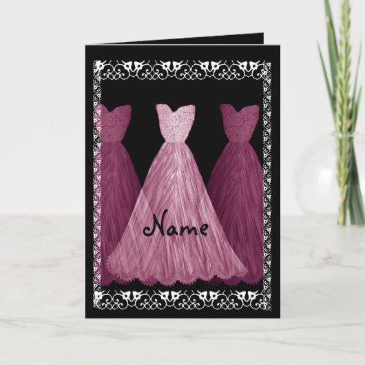 Robe ROSE - Faire-part de mariage BRIDESMAID (Devant)