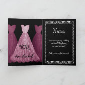 Robe ROSE - Faire-part de mariage BRIDESMAID (Intérieur)