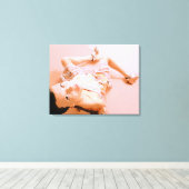 robe rose fille toile enveloppé (Insitu (Plancher de Bois))