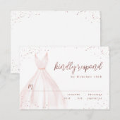 Robe rose gold pailletée élégante rose RSVP (Devant / Derrière)