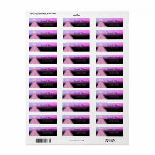 Robe rose, Parties scintillant Bokeh, Étiquette de (Feuille entière)