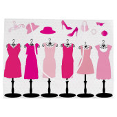 Robe rose V - Sac cadeau (Dos)