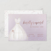 Robe Rose violet or élégant Robe étincelante RSVP (Devant / Derrière)