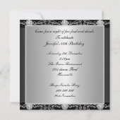 Robe rouge Invitation de fête d'anniversaire (Dos)