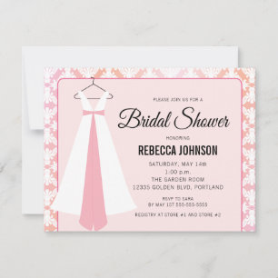 Robe Silhouette Rose & Corail Invitation à une Bab