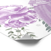 Robe Sweet 16 Affiche de bienvenue Papillon Lavand (Coin)