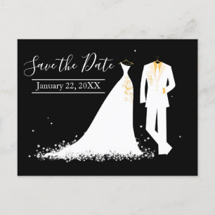 Robe & Tux - Enregistrer la date carte postale