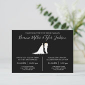 Robe & Tux - Invitation Mariage et réception 3x5 (Debout devant)