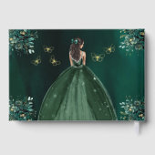 Robe verte Emeraude Florale Anniversaire Quinceane (Verso)