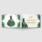 Robe verte Emeraude Florale Anniversaire Quinceane (Complet)