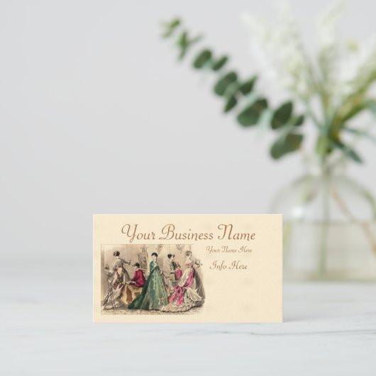 Robe Victorienne Avec Carte de visite Bow Rose (Debout devant)