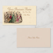 Robe Victorienne Avec Carte de visite Bow Rose (Devant / Derrière)