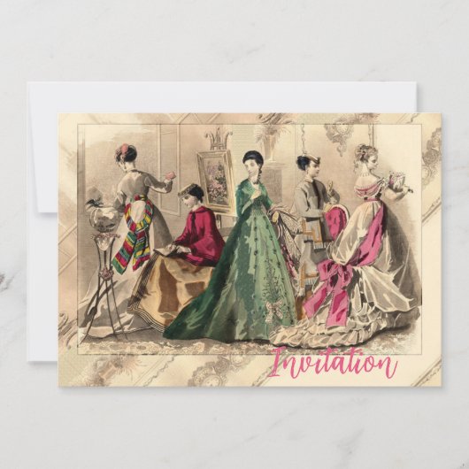 Robe Victorienne Avec Invitation Bow Rose (Devant)