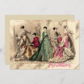 Robe Victorienne Avec Invitation Bow Rose (Devant / Derrière)