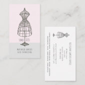 Robe Vintage Seamstress Carte de visite (Devant / Derrière)