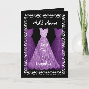 Robe violette demoiselle d'honneur Mariage Merci R