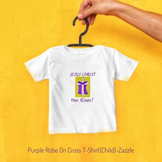 Robe Violette Sur T-shirt Cross Baby