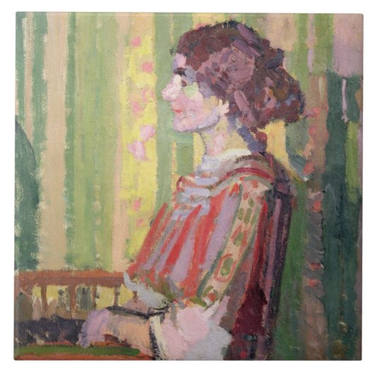 Robert Bevan, c.1913 (olie op doek) Tegeltje (Voorkant)