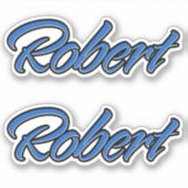 Robert Blue Autocollants (Devant)
