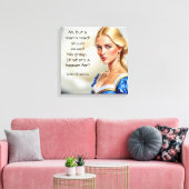 Robert Browning, of waar een hemel voor is Canvas Afdruk (Insitu (Woonkamer))