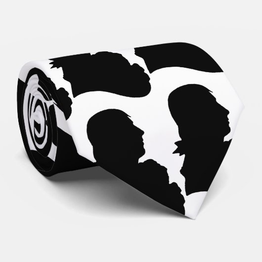 Robert brûle la cravate de silhouette (Roulé)