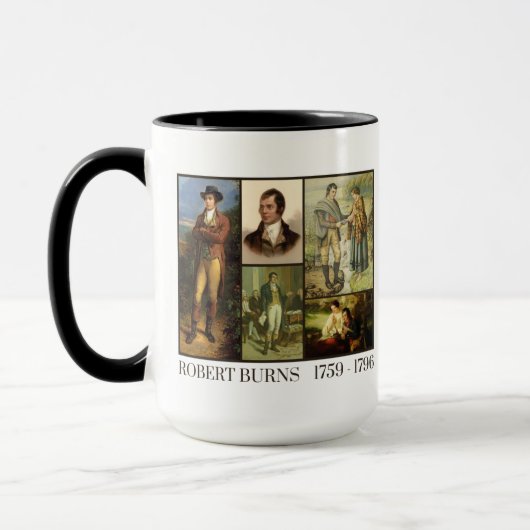 Robert Burns 1759 - 1796 Mug (Gauche)