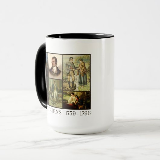 Robert Burns 1759 - 1796 Mug (Devant gauche)