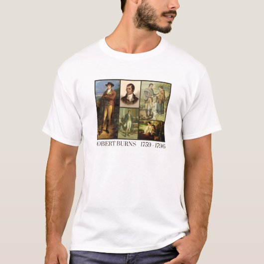Robert Burns 1759 - 1796 T Shirt (Voorkant)
