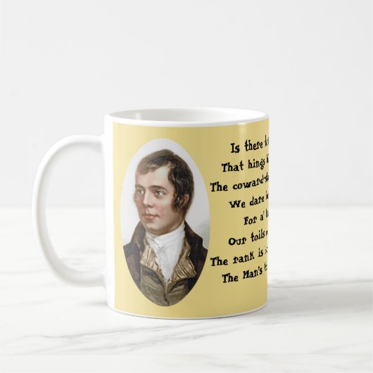Robert Burns A Man is een Man voor a’ dat Koffiemok (Links)
