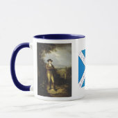Robert Burns avec la tasse de café écossaise de (Gauche)