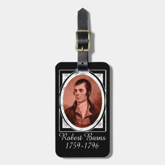 Robert Burns Bagagelabel (Voorkant verticaal)