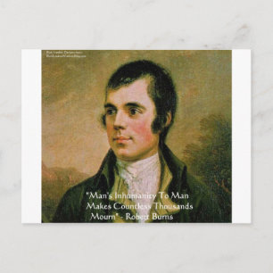 Robert Burns beroemde quote Briefkaart