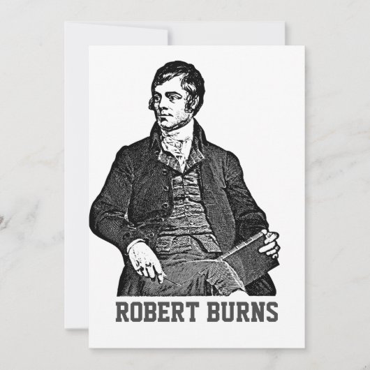 Robert Burns Kaart (Voorkant)
