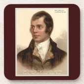 Robert Burns "om haar te kennen" Onderzetter van h (Voorkant)