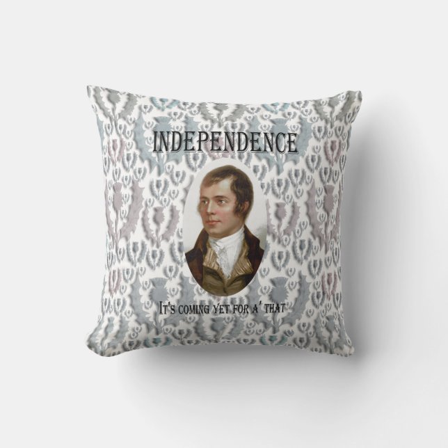 Robert Burns Scottish Thistle Cushion Kussen (Voorkant)