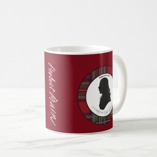 Robert Burns silhouette mok (Voorkant rechts)