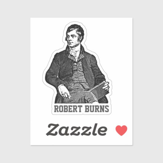 Robert Burns Sticker (Vel)