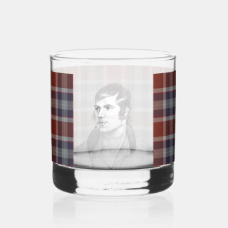 Robert Burns Tartan Whisky Glass Whisky Glas