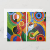 Robert Delaunay abstracte kunst Briefkaart (Voorkant / Achterkant)